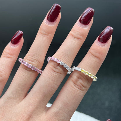 [NOVO]スパークリングラウンドカットテニスリング