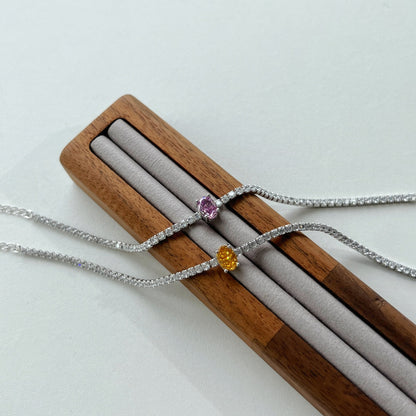 [NEU] 0,75 Karat Exquisites Armband im Ovalschliff für jeden Tag