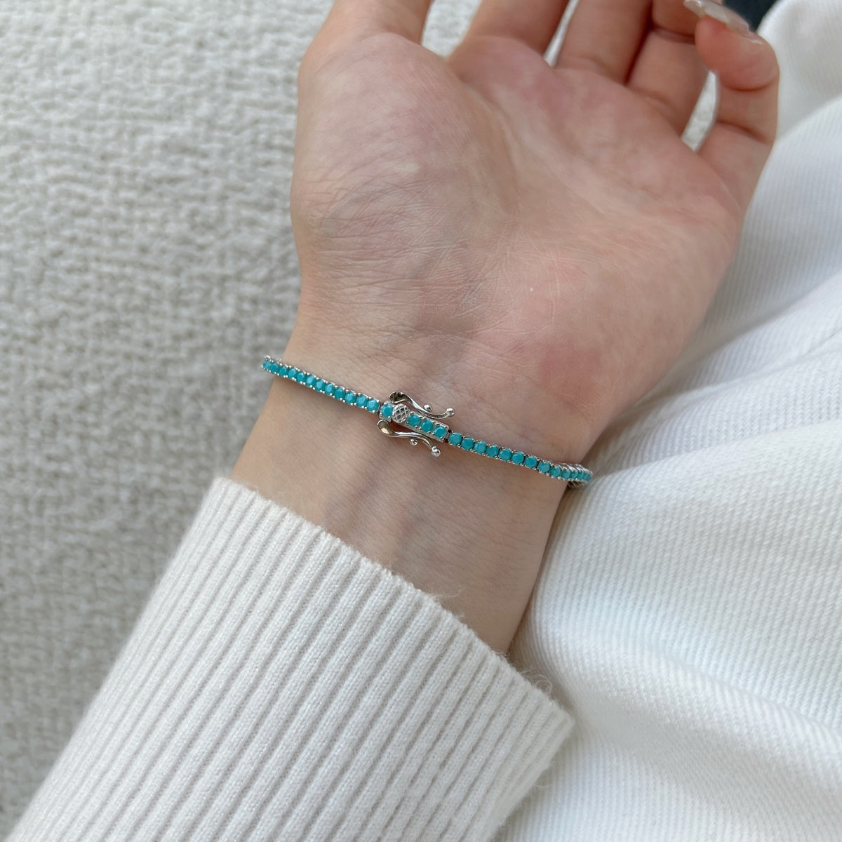 [GALE]Dazzling Exquisite Round Cut Daily Bracelet