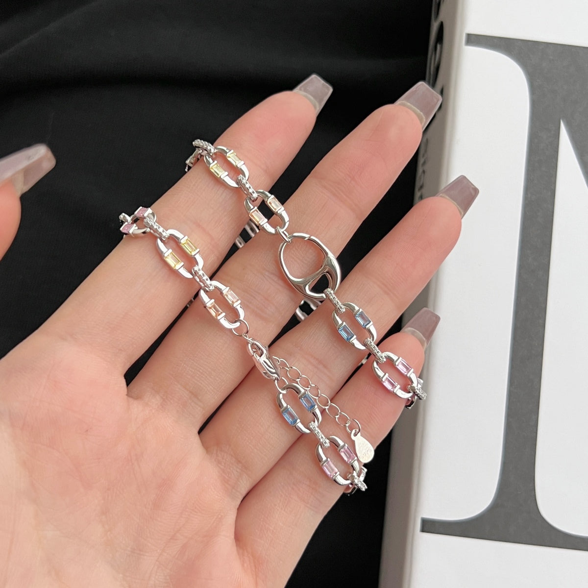 [GALE]Dazzling Colorful Daily Bracelet