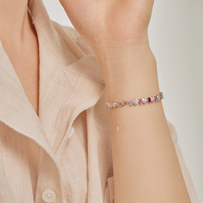 [GALE]Radiant Colorful Round Shape Daily Bracelet