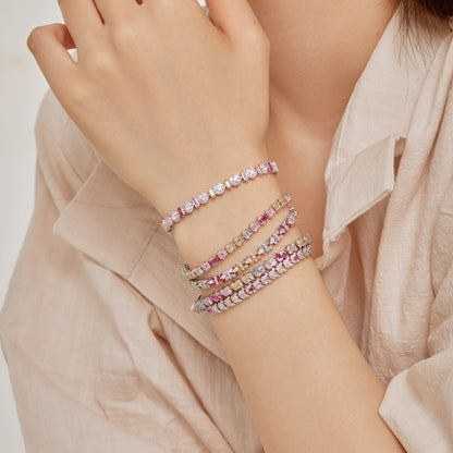 [GALE]Radiant Colorful Round Shape Daily Bracelet