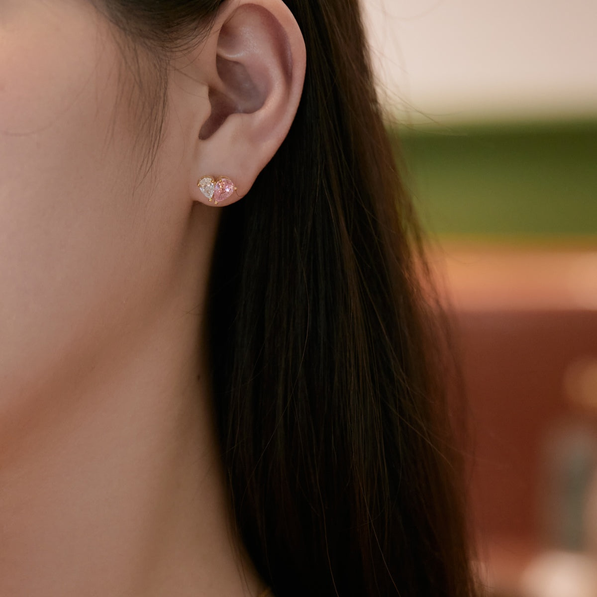 [NOVO] Funkelnde, elegante Ohrringe in Herzform für Verliebte