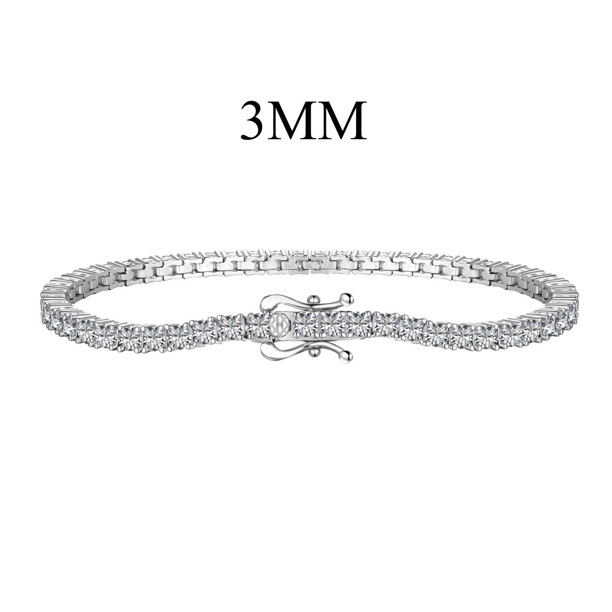 [GALE]Dainty Charming Round Cut Tennis Bracelet