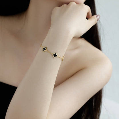 [GALE]Four-Leaf Clover Exquisite Bracelet