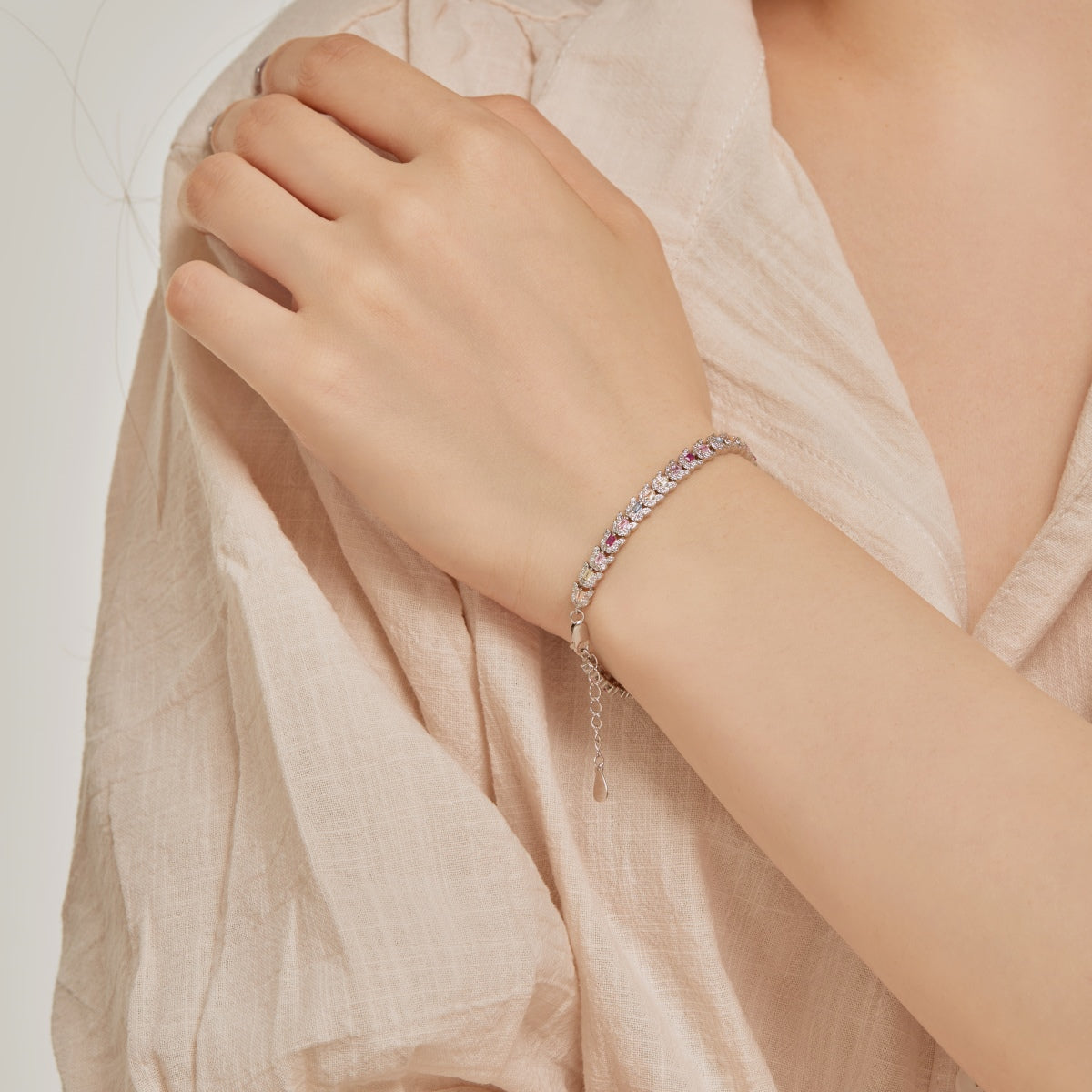 [GALE]Delicate Colorful Multi Cut Daily Bracelet