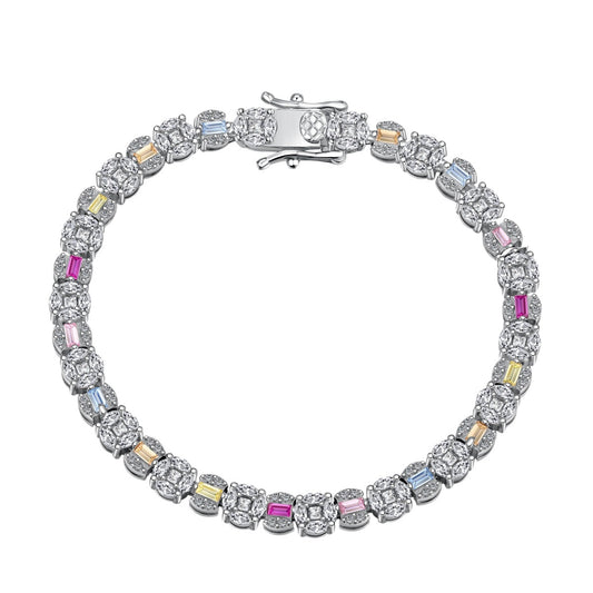[GALE]Dazzling Radiant Multi Cut Daily Bracelet