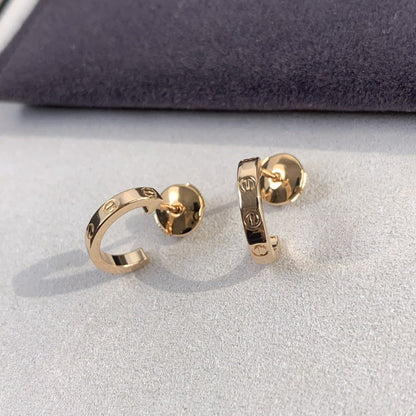 [GALE]LOVE EARRINGS 2.65MM PINK GOLD