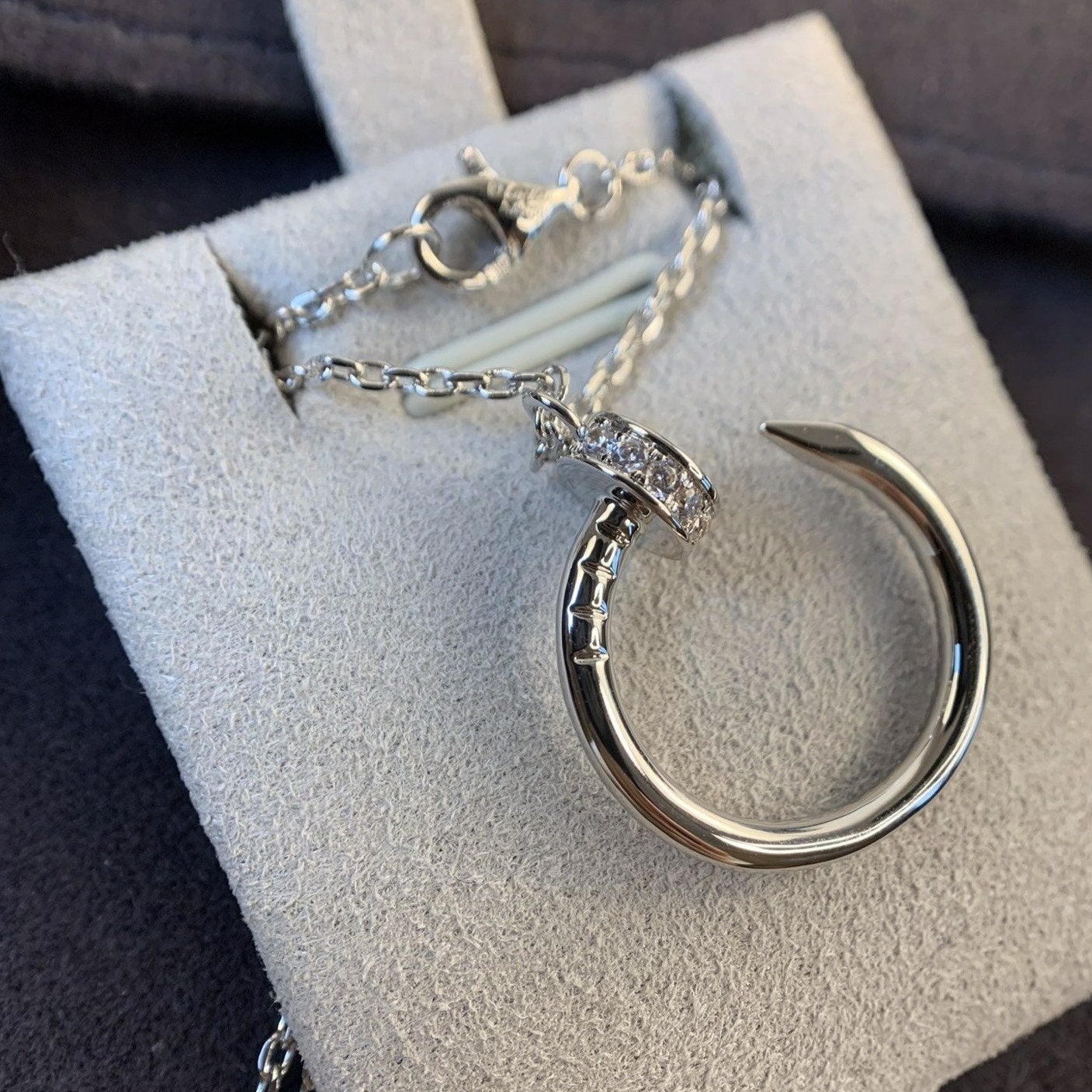 [GALE]JUSTE NECKLACE SILVER DIAMONDS