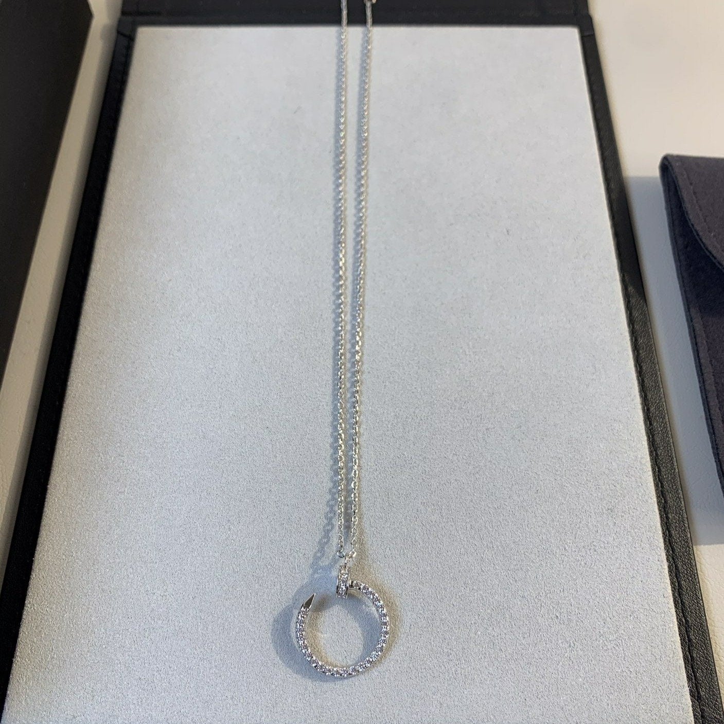 [GALE]JUSTE NECKLACE SILVER DIAMONDS