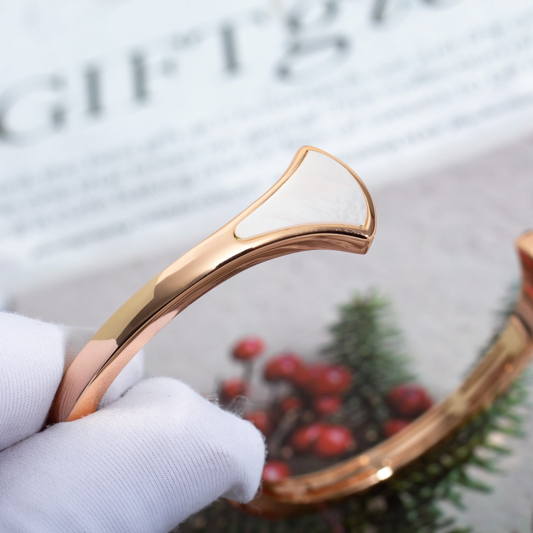 [GALE]DREAM BRACELET OPEN PINK GOLD MOP DIAMOND