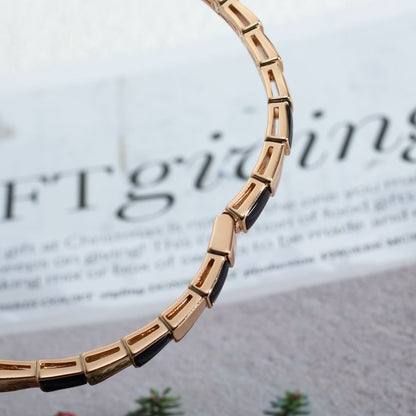 [GALE]SERPENTI BRACELET PINK GOLD ONYX