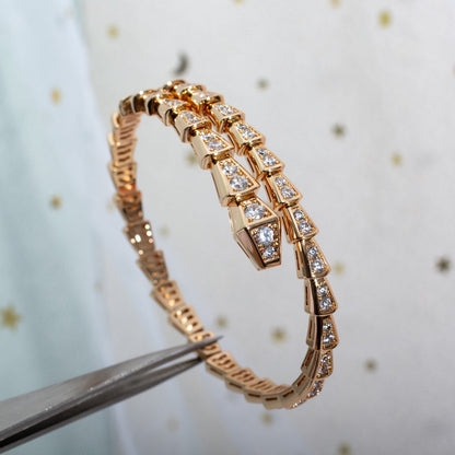 [GALE]SERPENTI BRACELET 6.8MM PINK GOLD DIAMOND