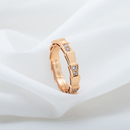 [GALE]SERPENTI RING PINK GOLD  3MM