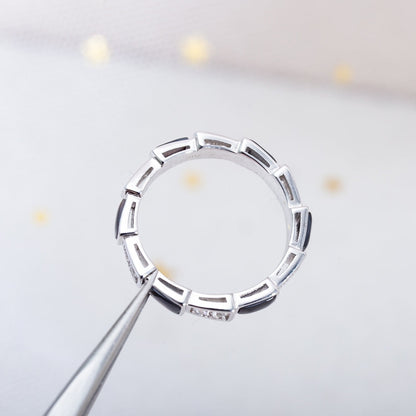 [GALE]SERPENTI RING SILVER  DIAMOND BLACK MOP 3MM