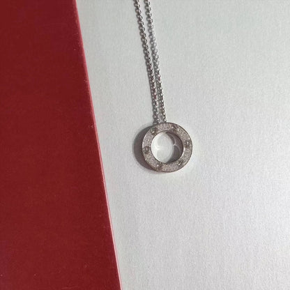 [GALE]LOVE NECKLACE ADJUSTABLE SILVER