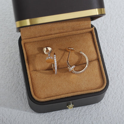 [GALE]JUSTE EARRINGS 12.75MM PINK GOLD DIAMOND