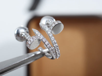 [GALE]JUSTE EARRINGS 12.75MM SILVER DIAMOND
