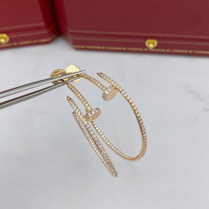 [GALE]JUSTE EARRINGS FULL DIAMONDS 1.8MM