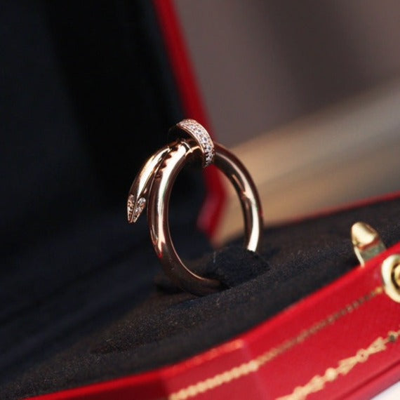 [GALE]JUSTE RING 2.65MM PINK GOLD DIAMOND