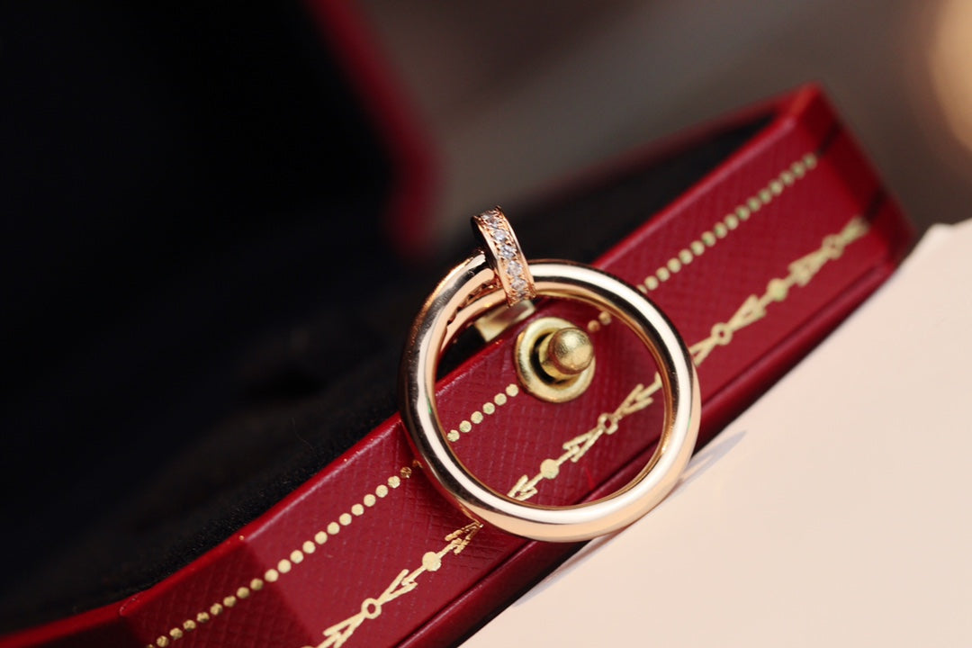 [GALE]JUSTE RING 2.65MM PINK GOLD DIAMOND