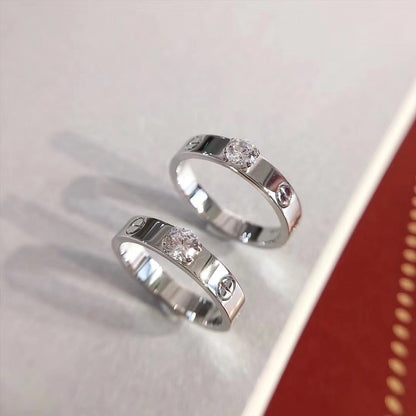 [GALE]LOVE RING 3.6MM 1 BIG DIAMOND