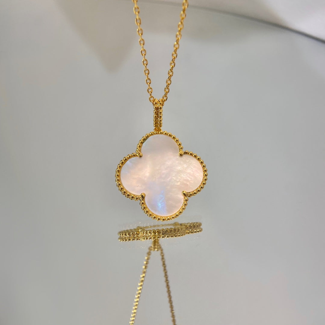 [GALE]CLOVER 25MM MOP LARGE PENDANT NECKLACE