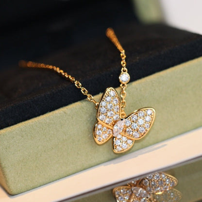 [GALE]BUTTERFLY DIAMOND NECKLACE