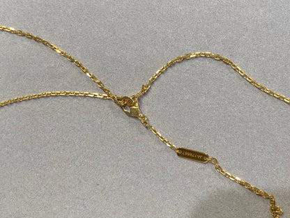 [GALE]CLOVER 25MM NECKLACE GOLD CARNELIAN