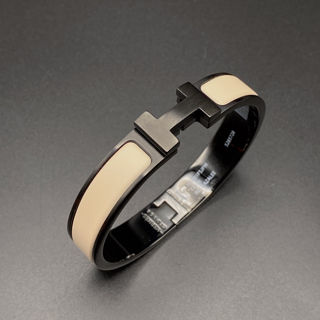 [GALE]H BRACELET 12MM BLACK BEIGE CERAMIC