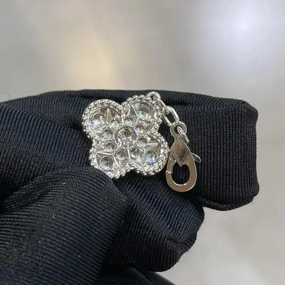 [GALE]CLOVER 5 MOTIFS  DIAMOND BRACELET SILVER