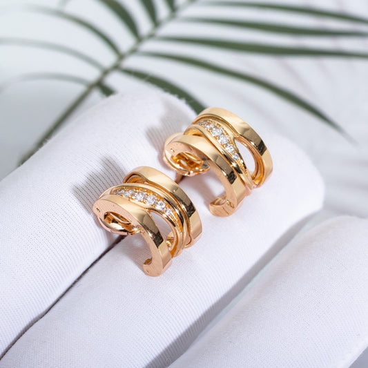 [GALE]ZERO 1 PINK GOLD DIAMONDS EARRINGS