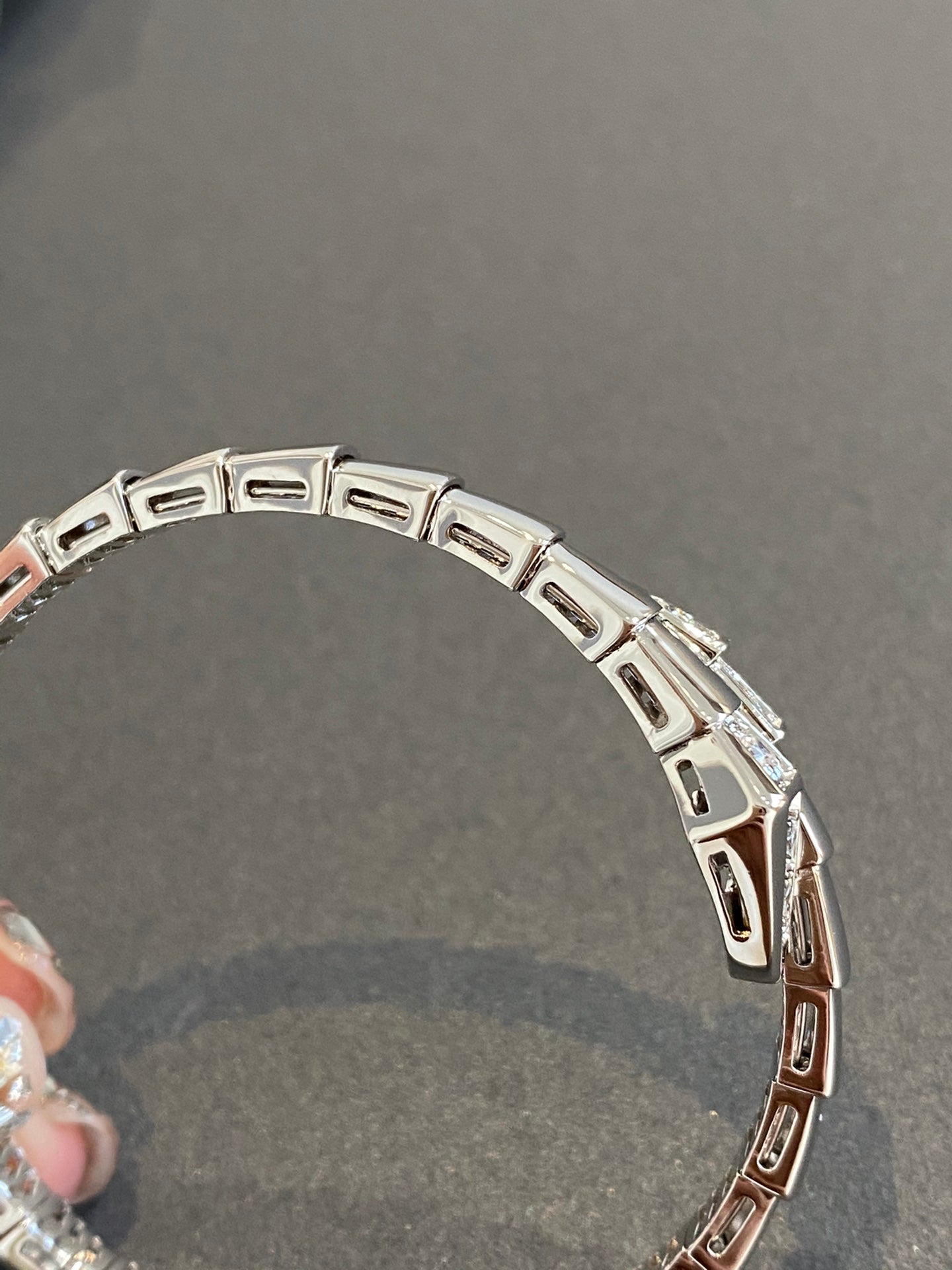 [GALE]SERPENTI BRACELET DIAMONDS SILVER