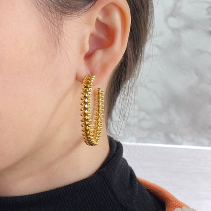 [GALE]CLASH LARGE HOOP EARRINGS