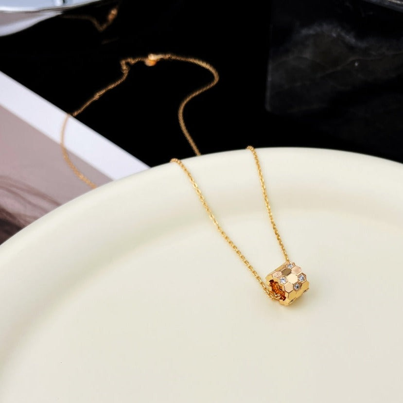 [GALE]BEE MINI PEDANT DIAMOND NECKLACE