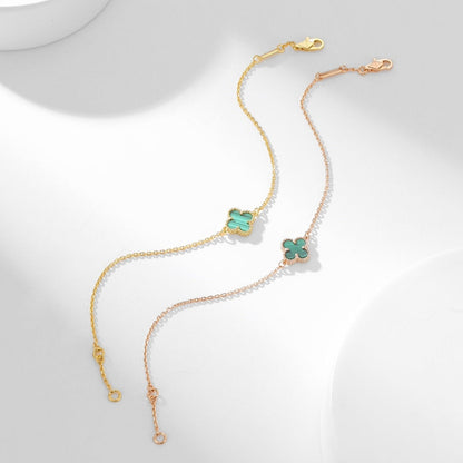 [GALE]CLOVER BRACELET MALACHITE 1 MOTIF