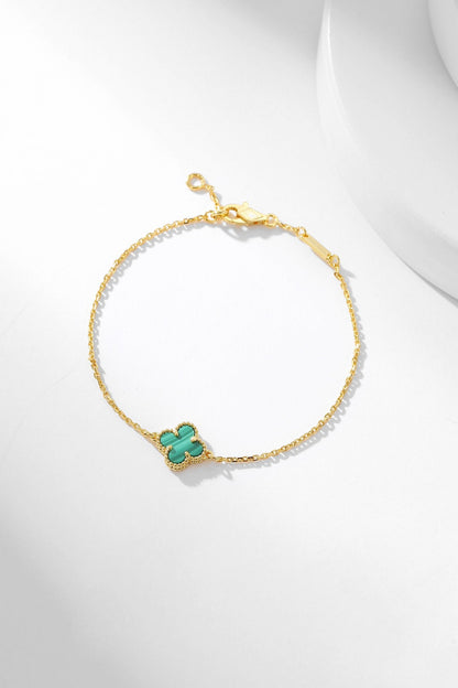 [GALE]CLOVER BRACELET MALACHITE 1 MOTIF
