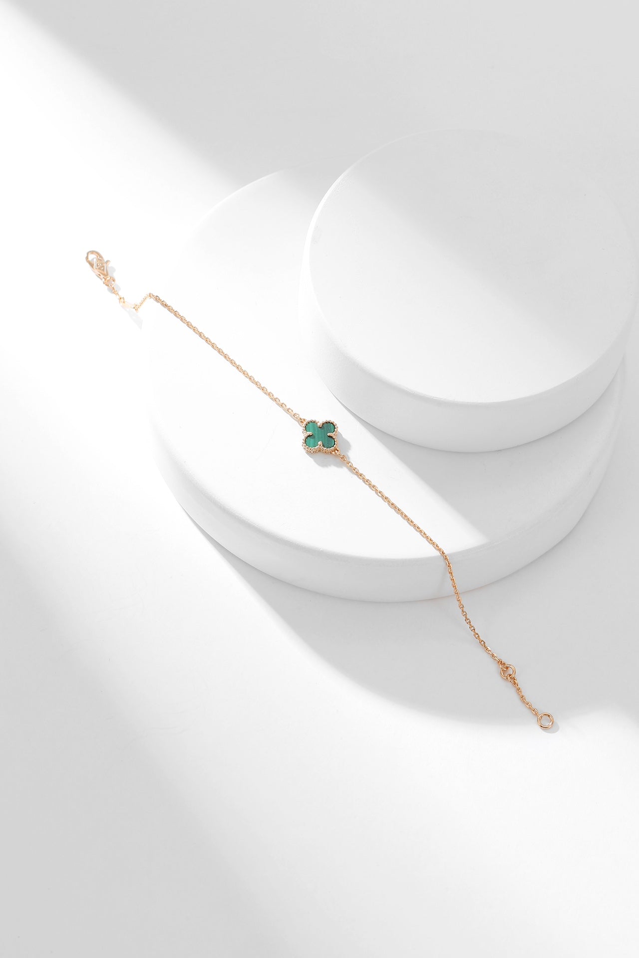 [GALE]CLOVER BRACELET MALACHITE 1 MOTIF