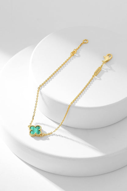 [GALE]CLOVER BRACELET MALACHITE 1 MOTIF