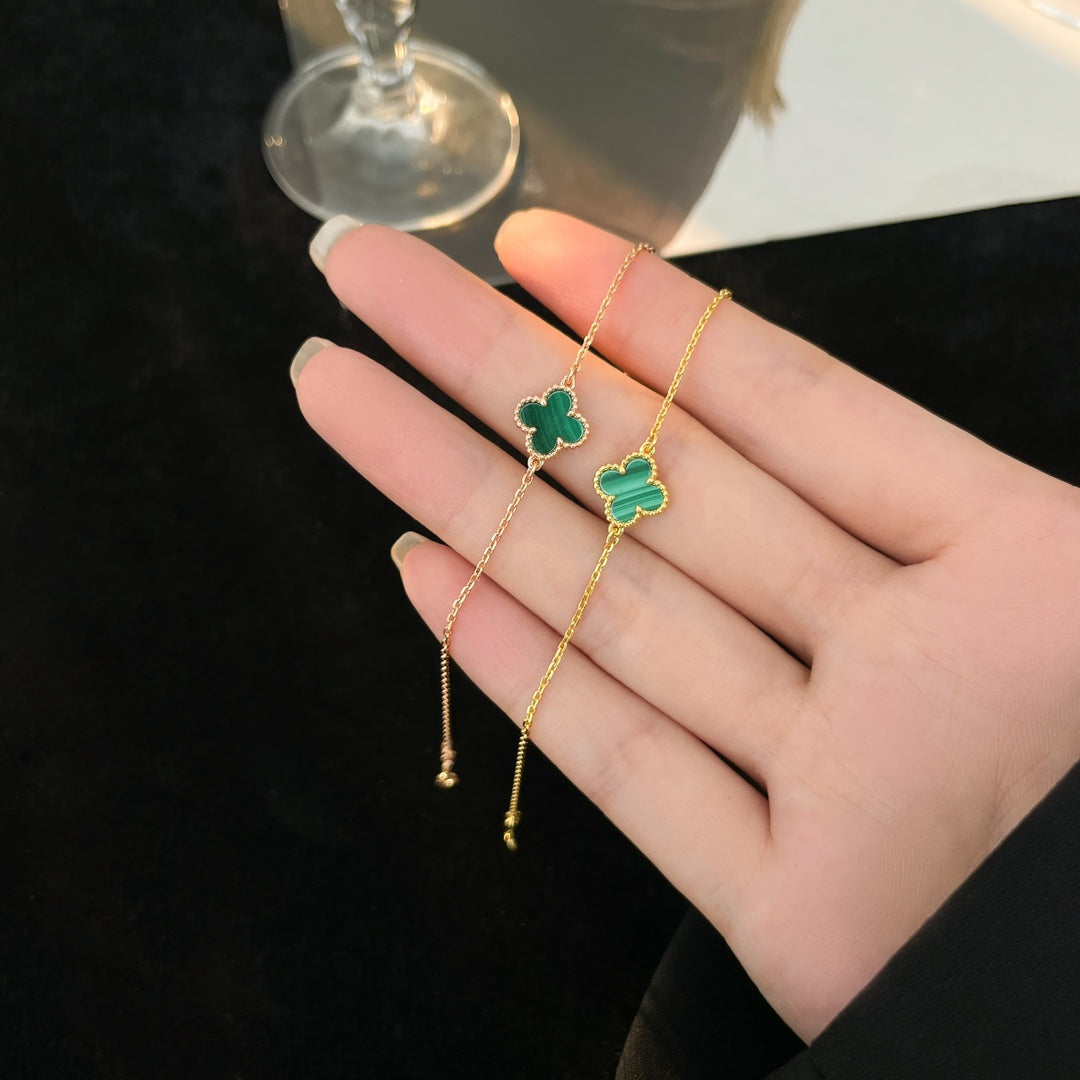 [GALE]CLOVER BRACELET MALACHITE 1 MOTIF