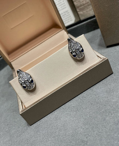 [GALE]SERPENT DIAMOND STUD EARRINGS