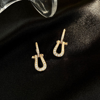 [GALE]FORCE 10 FULL DIAMOND DROP EARRINGS MEDIUM MODEL