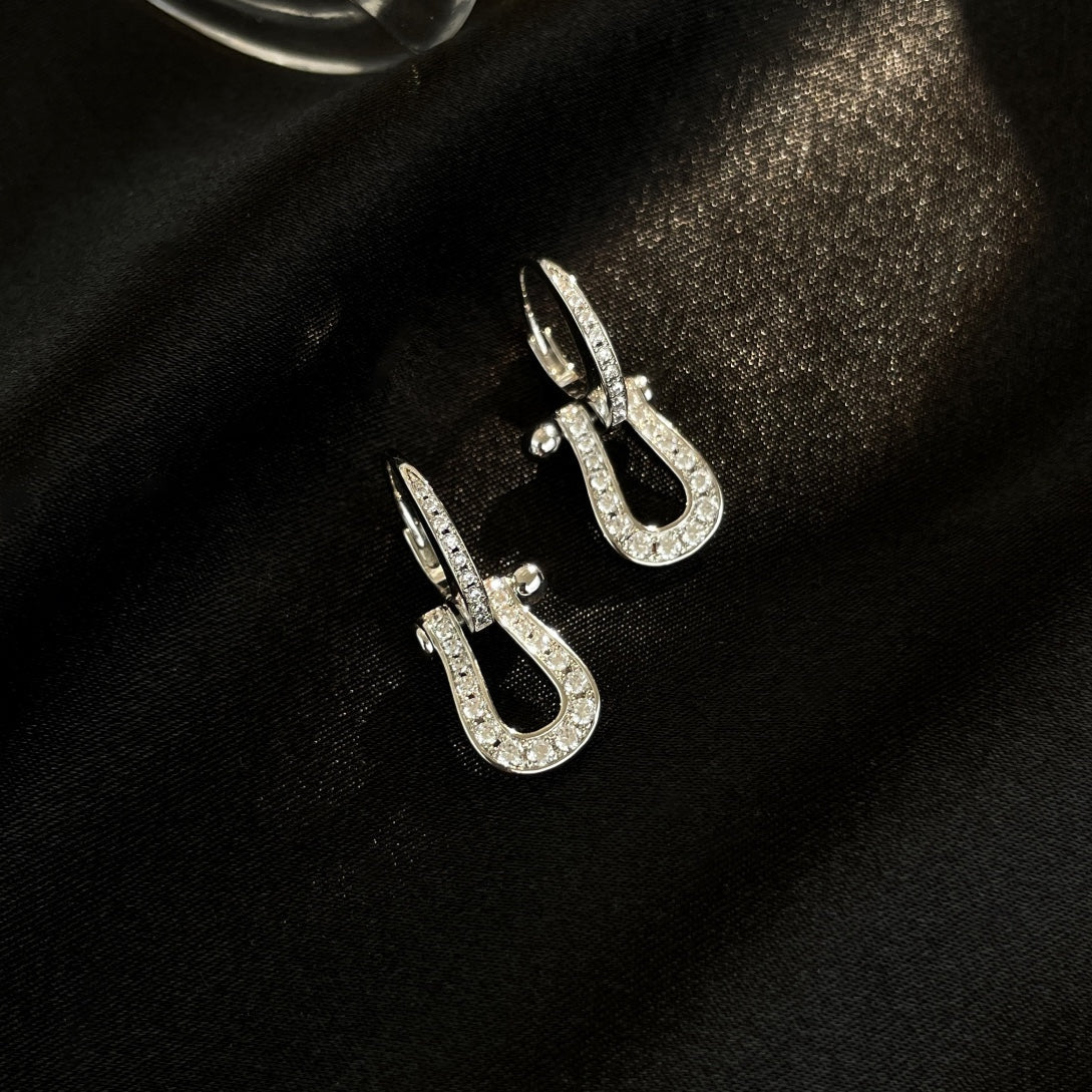 [GALE]FORCE 10 FULL DIAMOND DROP EARRINGS MEDIUM MODEL