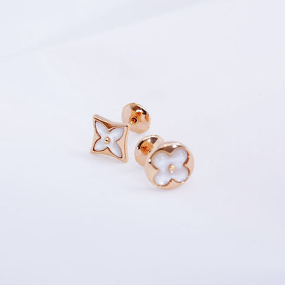 [GALE]STAR AND SUN PINK GOLD MOP STUD EARRINGS
