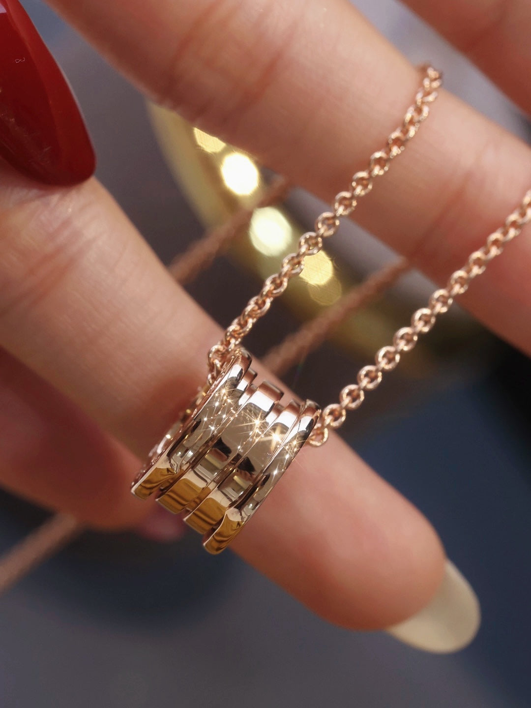 [GALE]ZERO 1 PINK GOLD NECKLACE