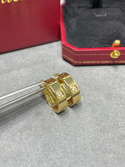 [GALE]LOVE 5.5MM 1 DIAMOND EARRINGS