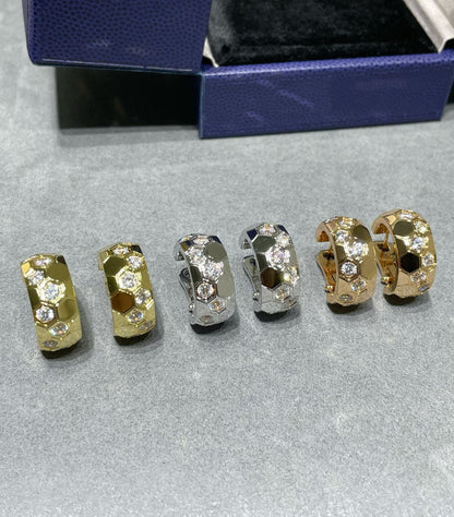 [GALE]BEE LOVE DIAMOND HOOP EARRINGS