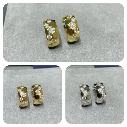 [GALE]BEE LOVE DIAMOND HOOP EARRINGS