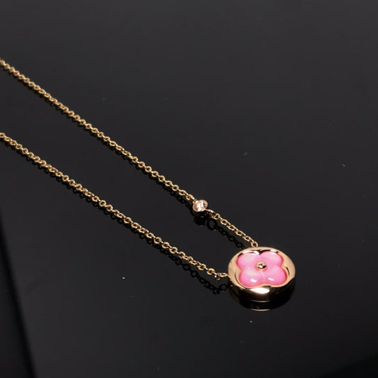 [NOVO]COLOR BLOSSOM PINK MOP SUN GOLD KETTE
