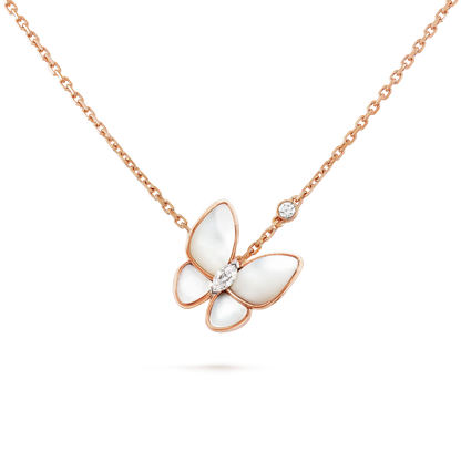 [GALE]BUTTERFLY MOP DIAMOND NECKLACE